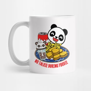 Funny Hungry Panda Bear Cute Foodie Mug